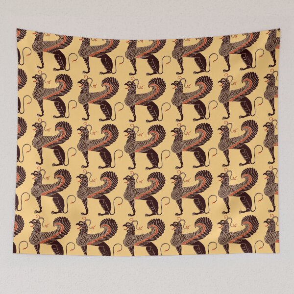 Item preview, Ancient Greek Mythological Beast Griffin designed and sold by Happy Puppy Print On Demand.