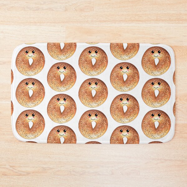 Item preview, Kawaii Bagel - Cute Smiling Jewish Food Design designed and sold by JoBella-Designs.