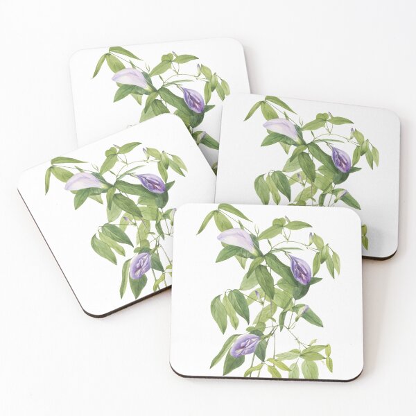 Item preview, Purple Butterfly Pea Flowers Blossom designed and sold by JoyforU.