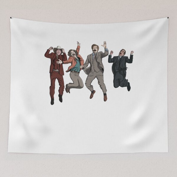 Item preview, Day Gifts Ron Burgundy Anchorman Crew Jumping Cute Gifts designed and sold by ZackOKon.