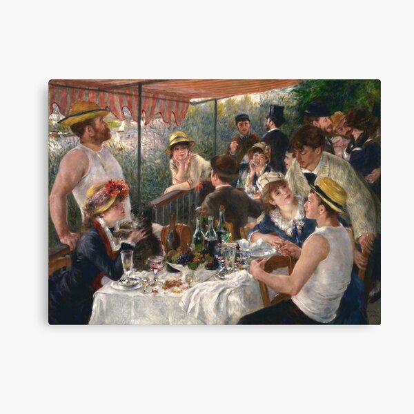 Luncheon of the Boating Party by Pierre-Auguste Renoir, Luncheon, Boating, Party, Pierre, Auguste, Renoir, Boating Party, Luncheon of the Boating Party, Historical, French, Painting Canvas Print