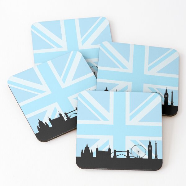 Item preview, London Sites Skyline and Blue Union Jack/Flag  designed and sold by NataliePaskell.