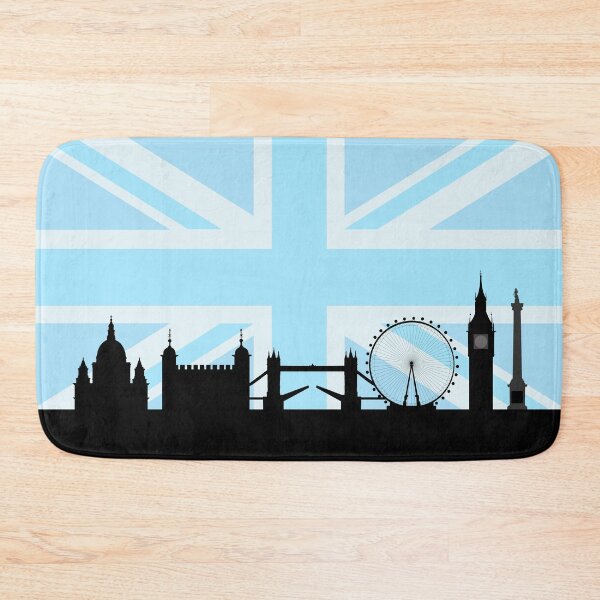 Item preview, London Sites Skyline and Blue Union Jack/Flag  designed and sold by NataliePaskell.