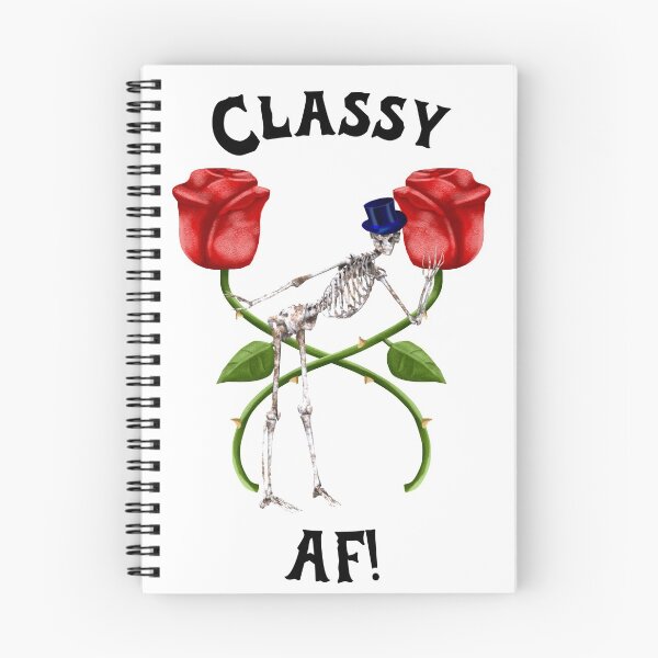 Item preview, Classy AF Skeleton with Top Hat and Roses designed and sold by LeftFieldFunny.