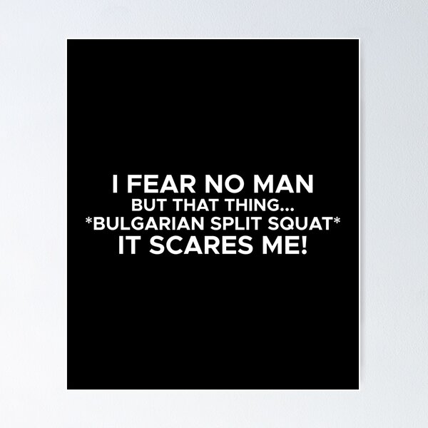 Item preview, Funny Bulgarian Split Squat Meme designed and sold by Printend _.