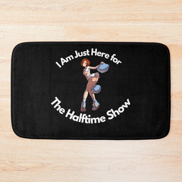 Item preview, I Am Just Here For The Halftime Show - funny cheerleading football designs - colorful designed and sold by nasani.