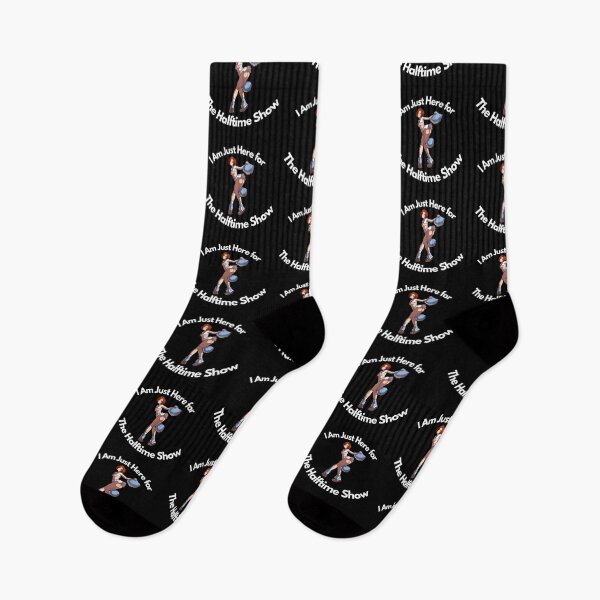 Item preview, I Am Just Here For The Halftime Show - funny cheerleading football designs - colorful designed and sold by nasani.