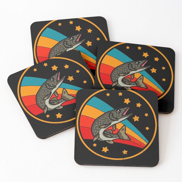 Item preview, Retro Northern Pike in Space Fishing Sport And Angling Fisherman designed and sold by JokeGysen.