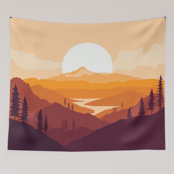 Item preview, Beautiful Autumn Mountain Landscape designed and sold by JTS STORE.