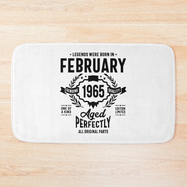 Item preview, Legends Were Born in February 1965 Birthday Vintage Retro Funny designed and sold by cidolopez.