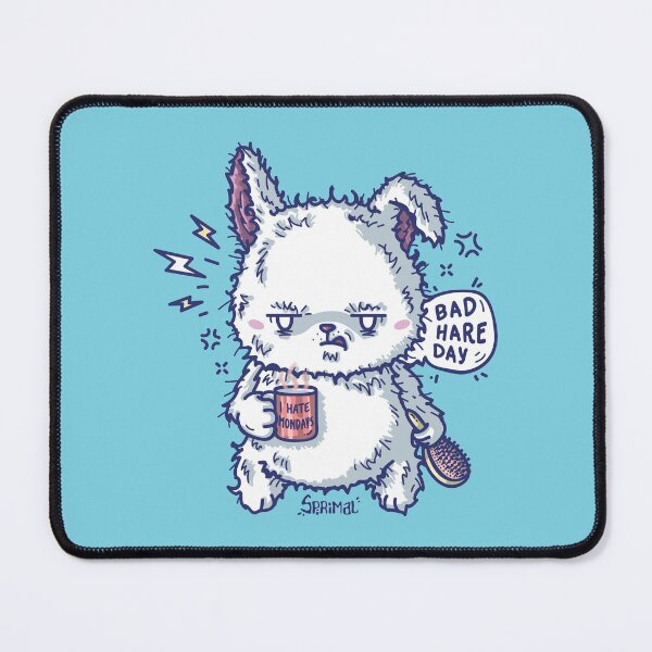 Item preview, Ranbbit has Bad hare day pun designed and sold by SPIRIMAL.