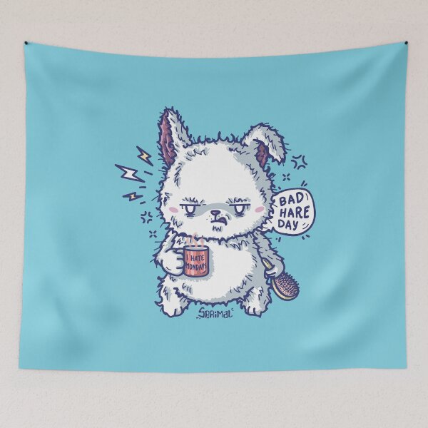 Item preview, Ranbbit has Bad hare day pun designed and sold by SPIRIMAL.