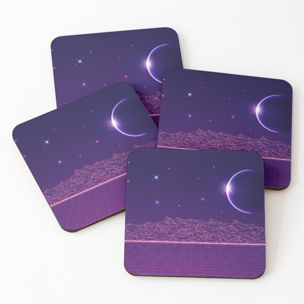 Item preview, Graphic Polygonal Land With Outer Space Background designed and sold by JTS STORE.