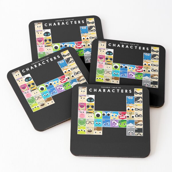 Item preview, Movie Characters Periodic Table designed and sold by CarlosBauer.