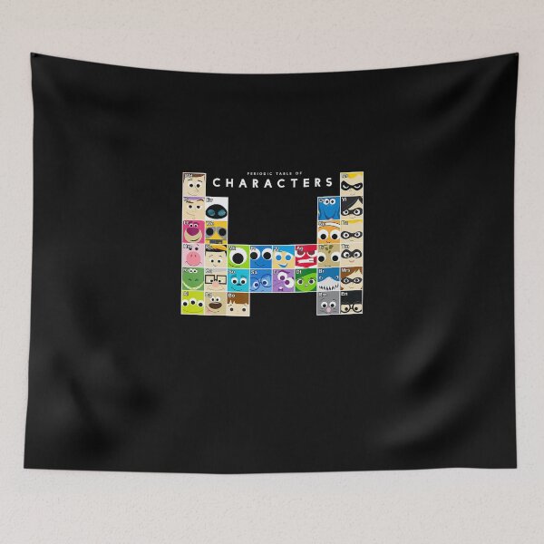 Item preview, Movie Characters Periodic Table designed and sold by CarlosBauer.