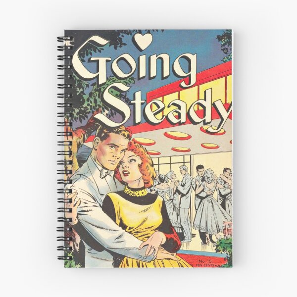 Item preview, Going Steady Romantic Love Comic Book Cover Vintage Romance Vintage Comics Comicbook designed and sold by Imakeyouhappy.
