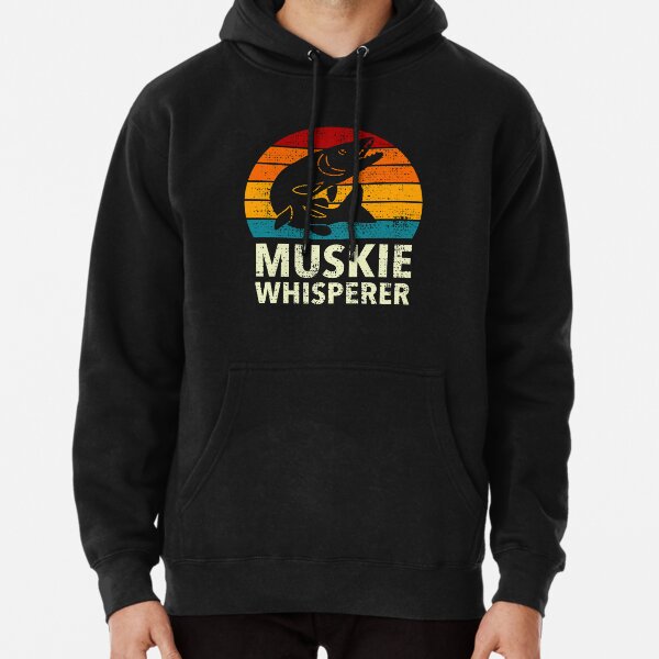 Musky, Muskie, Muskellunge, Fly Fishing Hooded Sweatshirt