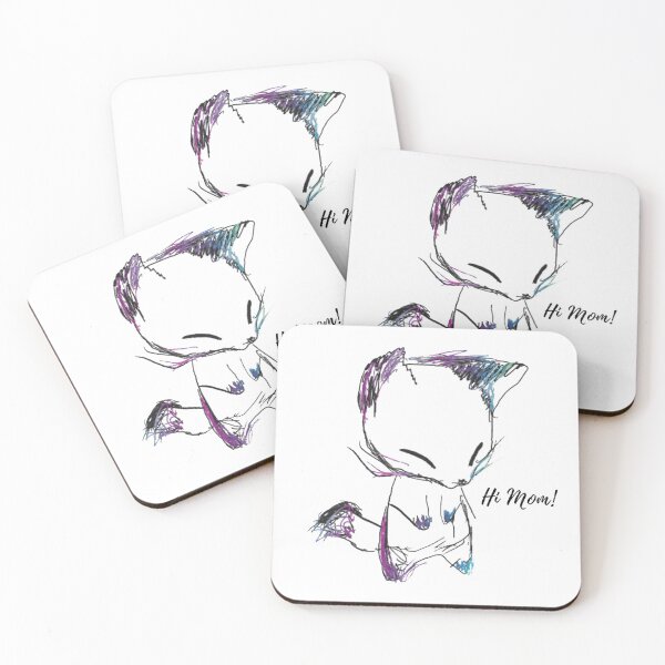 Item preview, Hand drawing - Cat, Hi Mom designed and sold by 0waste.