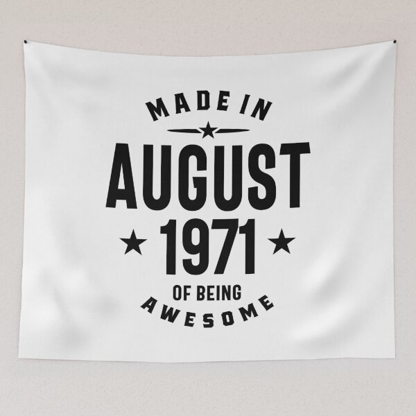 Item preview, Made in August 1971 Birthday Vintage Retro Funny designed and sold by cidolopez.