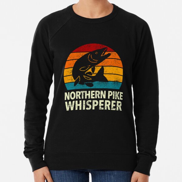  Northern Pike Fisherman Pike Fishing Rod Pike Fisher Sweatshirt  : Clothing, Shoes & Jewelry