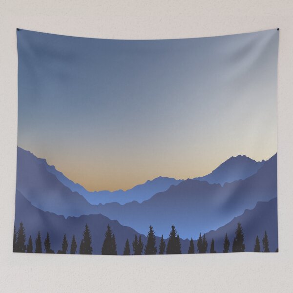Item preview, Tree And Mountain Landscape designed and sold by JTS STORE.