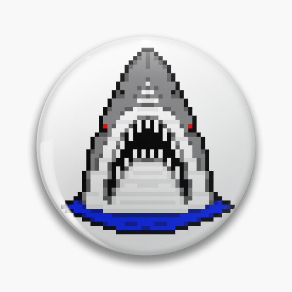Item preview, Pixel Shark Grey designed and sold by ededed21.
