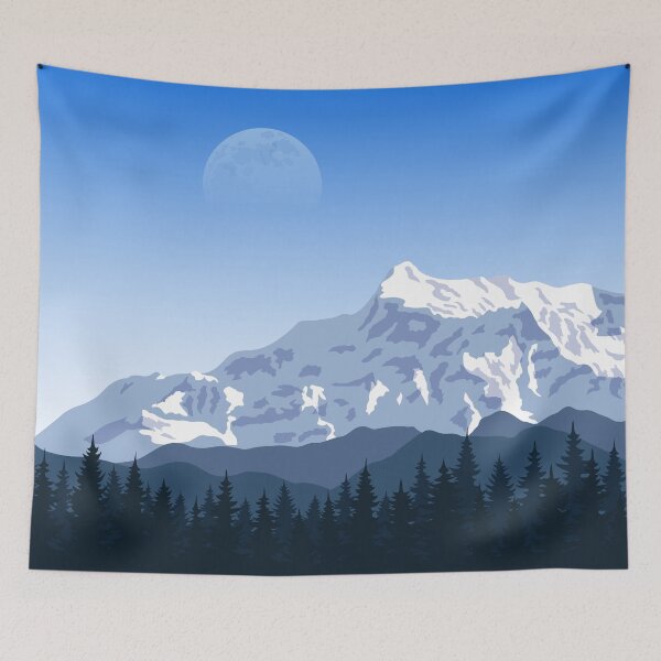 Item preview, Mountain Range With Forest Art designed and sold by JTS STORE.