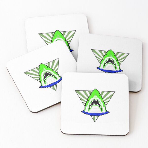 Item preview, Pixel Shark Green designed and sold by ededed21.