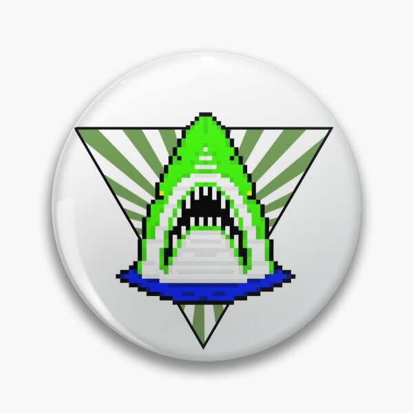 Item preview, Pixel Shark Green designed and sold by ededed21.