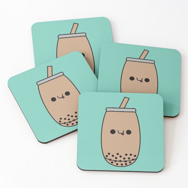 Item preview, Cute Kawaii Lychee Bubble Tea designed and sold by KawaiiByDice.