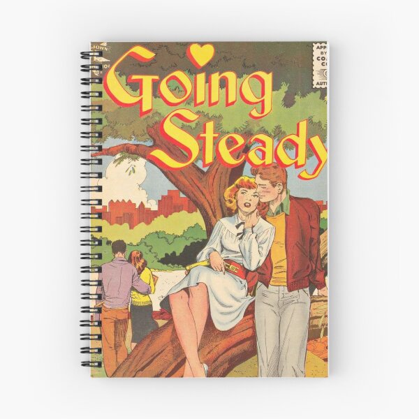 Item preview, Going Steady Romantic Love Comic Book Cover Vintage Romance Vintage Comics Comicbook designed and sold by Imakeyouhappy.