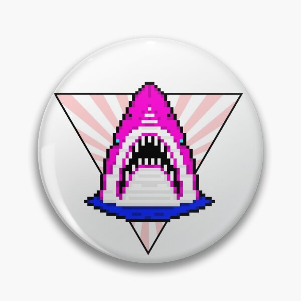Item preview, Pixel Shark Pink designed and sold by ededed21.