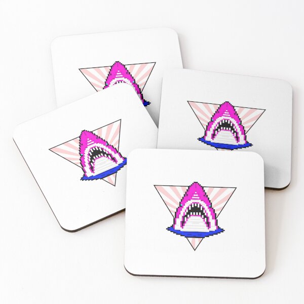 Item preview, Pixel Shark Pink designed and sold by ededed21.