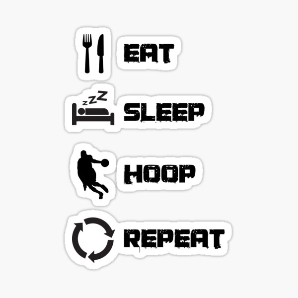 Item preview, Eat Sleep Hoop Repeat designed and sold by classy-shop.