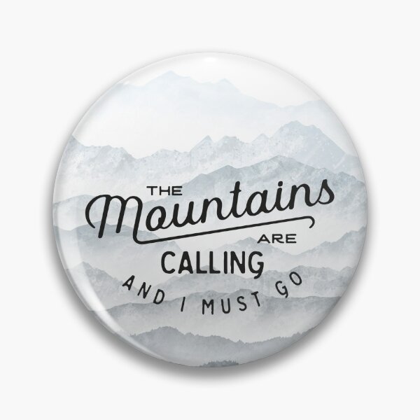 Item preview, The mountains are calling ... designed and sold by Rebecca Reck Art.