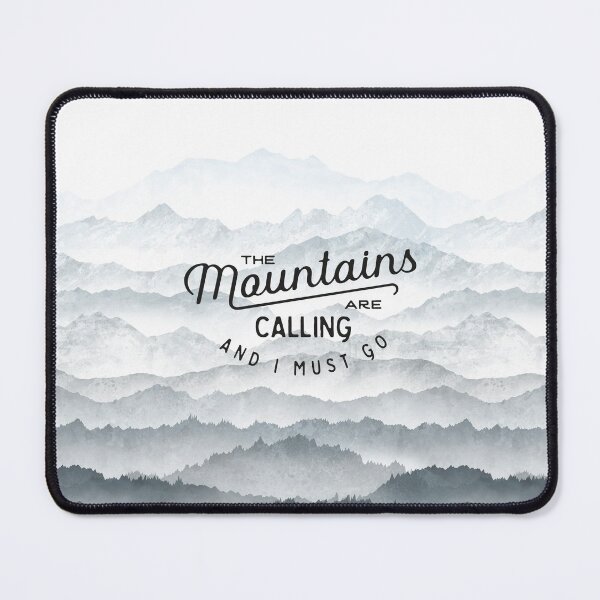 Item preview, The mountains are calling ... designed and sold by Rebecca Reck Art.