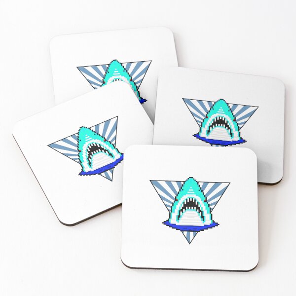 Item preview, Pixel Shark Blue designed and sold by ededed21.