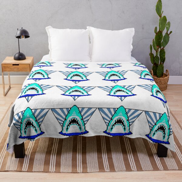 Item preview, Pixel Shark Blue designed and sold by ededed21.