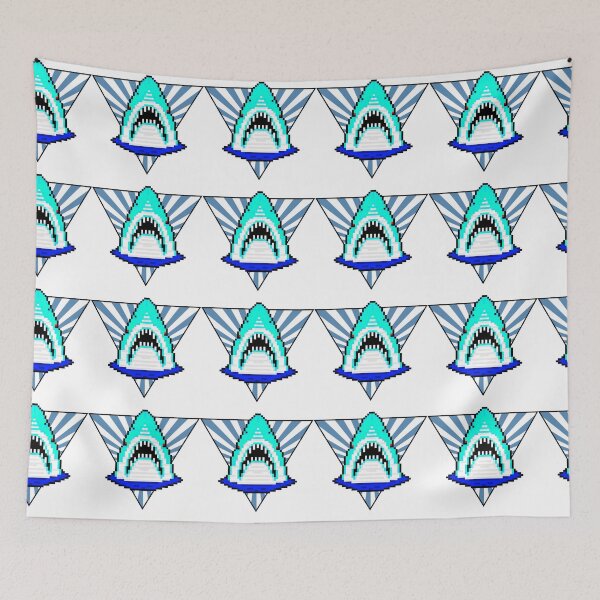 Item preview, Pixel Shark Blue designed and sold by ededed21.