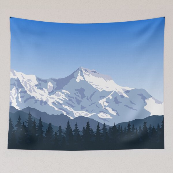 Item preview, Mountain Range With Forest Art designed and sold by JTS STORE.