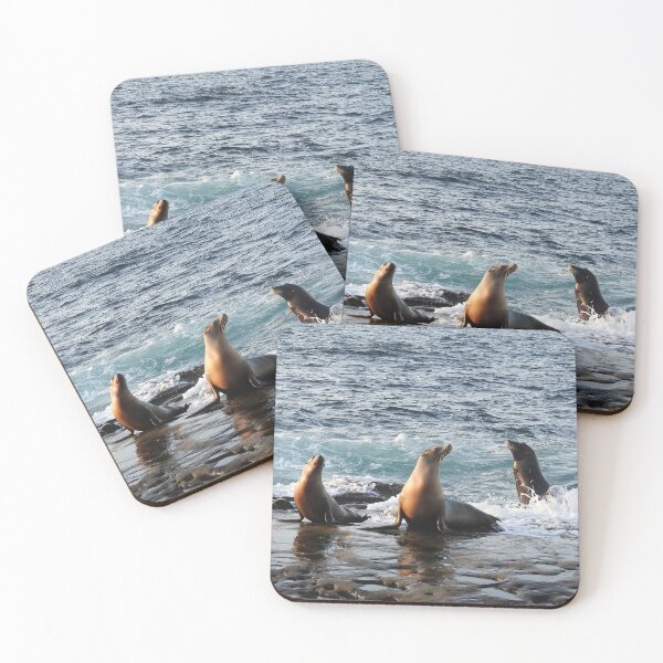 Item preview, Sea Lions, marine life, wildlife, gifts, Feeling Good designed and sold by Sandra O'Toole.