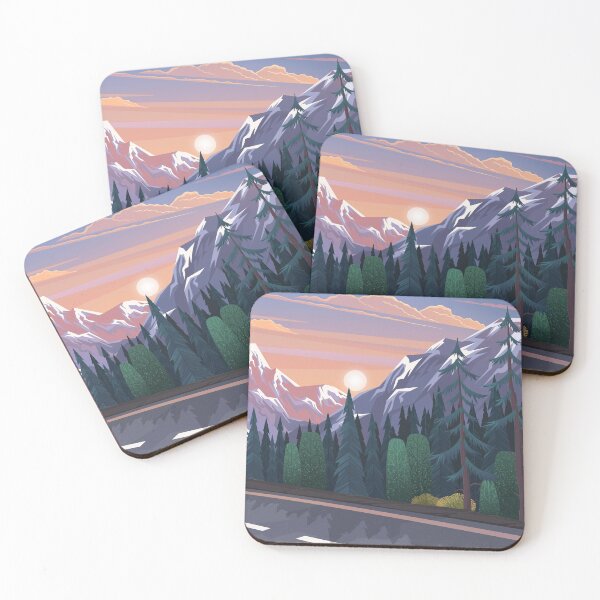 Item preview, Road Leading Natural Mountain Landscape designed and sold by JTS STORE.