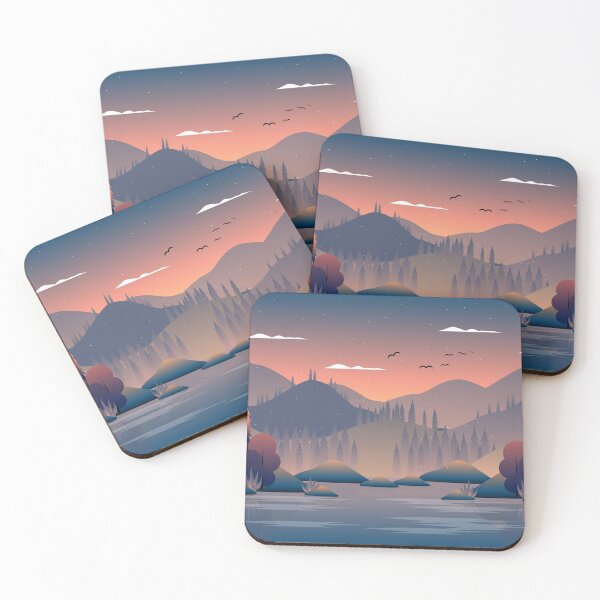 Item preview, Scenery Autumn Forest With Mountain Landscape designed and sold by JTS STORE.