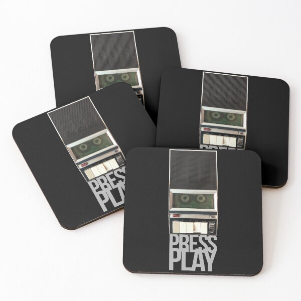Item preview, Vintage and Retro Cassette Tape Recorder - Press Play designed and sold by AlohaHound.