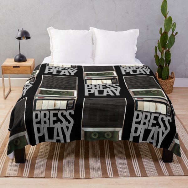 Item preview, Vintage and Retro Cassette Tape Recorder - Press Play designed and sold by AlohaHound.