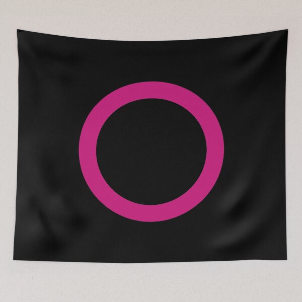 Aperçu de l'œuvre Cercle (rose sur noir) créée et vendue par STUDIO-72.