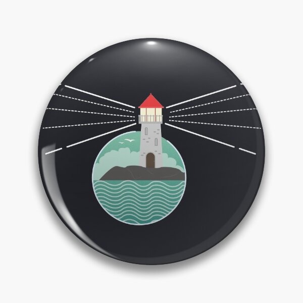 Item preview, Lighthouse illustration with dark background designed and sold by kelnan.