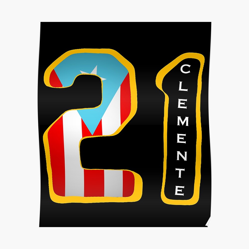Roberto Clemente 21 PR Flag Sticker for Sale by SoLunAgua .