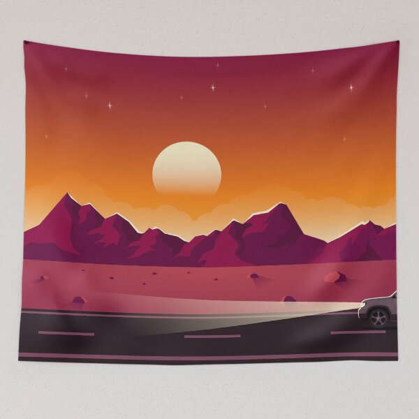 Item preview, Road With Mountain Landscape Background designed and sold by JTS STORE.