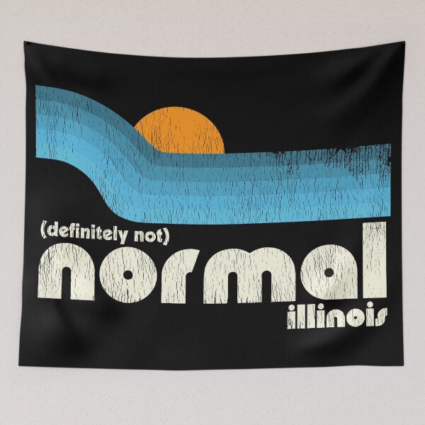 Item preview, (Definitely Not) Normal, Illinois Retro Travel designed and sold by ourkid.